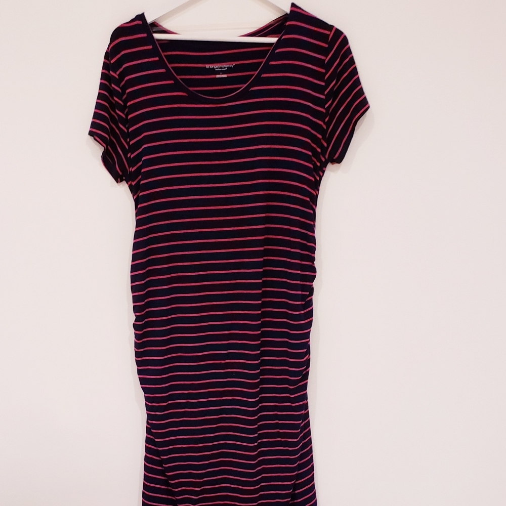 🌻Liz lange mid calf length maternity dress L